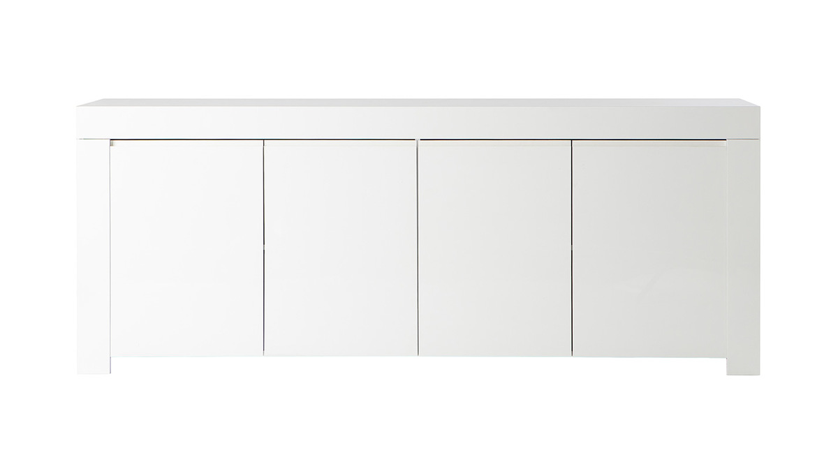 Design-Sideboard 4 Türen weiß lackiert ERIA