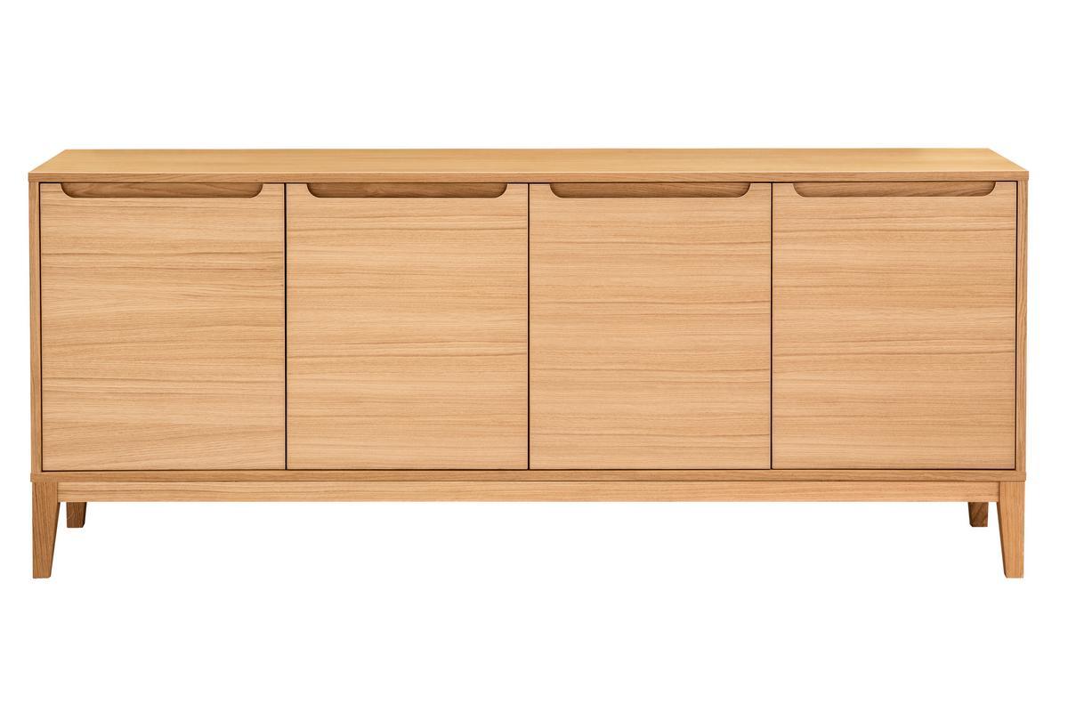 Design Sideboard 4-trig helle Eiche B190 cm ELITA