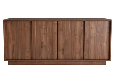 Design-Sideboard glänzend Walnussoptik L180 cm COMO