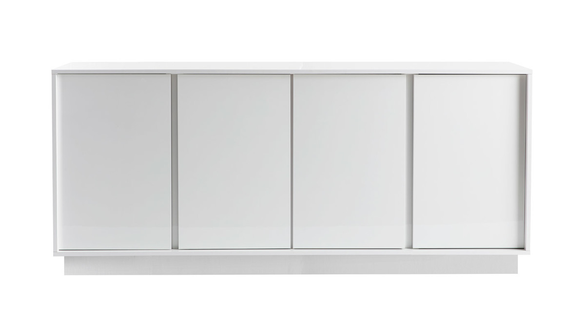 Design-Sideboard glänzend weiß lackiert L180 cm COMO