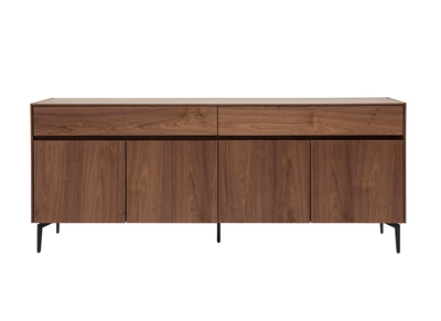 Design-Sideboard mit Walnussfurnier L180 cm BLISS
