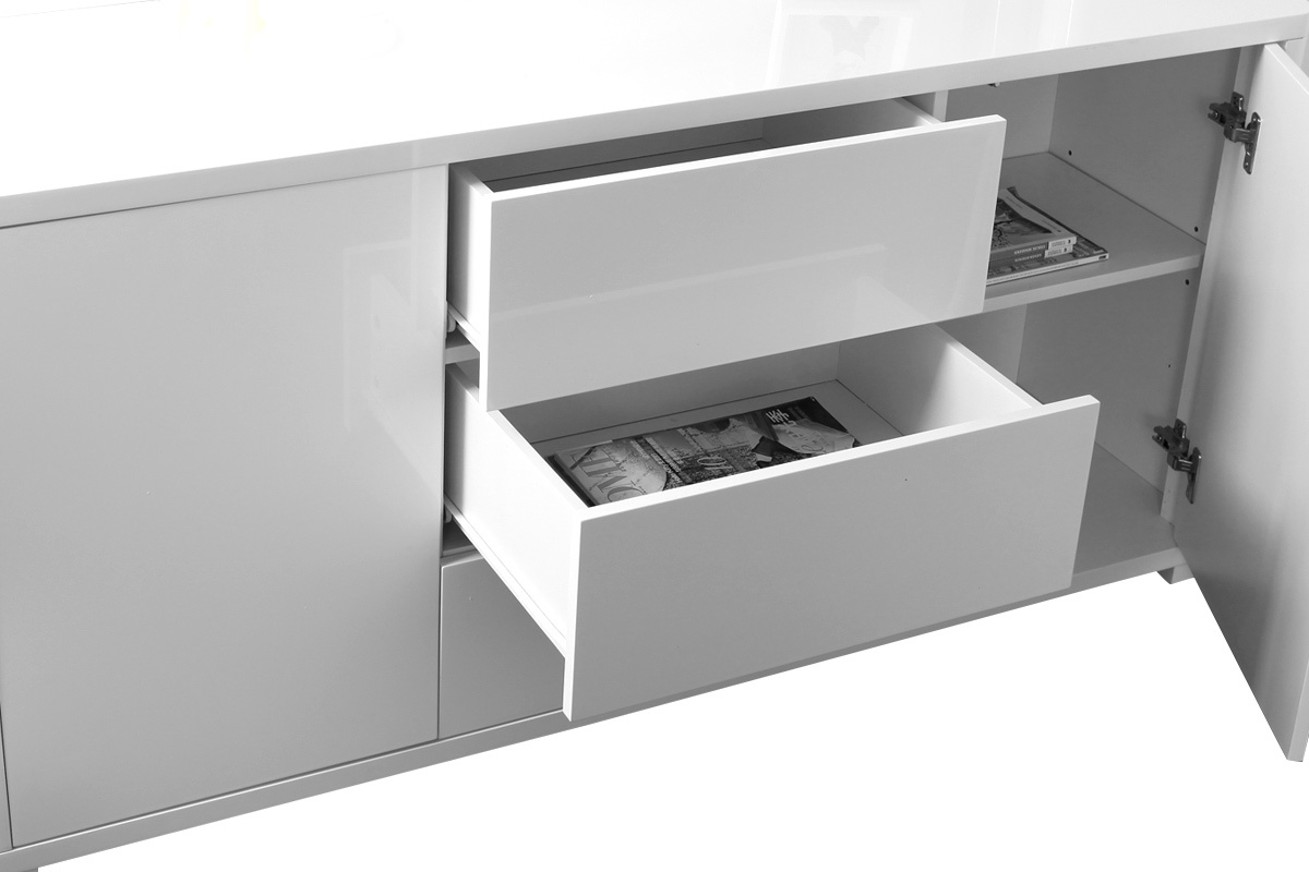 Design-Sideboard Wei lackiert glnzend PAX