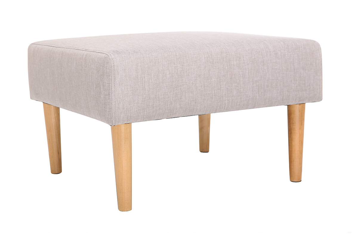 Design-Sitzkissen / Fuablage Natur OSCAR