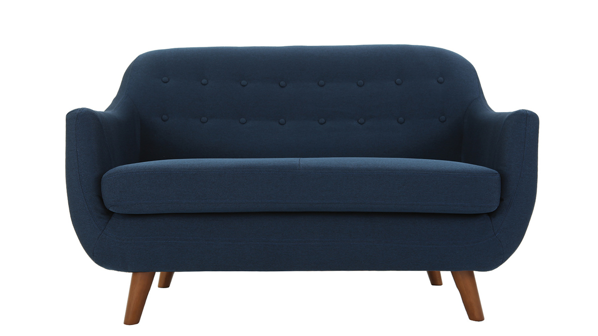Design-Sofa 2 Plätze Blau YNOK