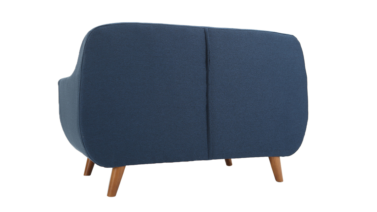 Design-Sofa 2 Pltze Blau YNOK