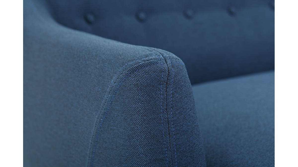 Design-Sofa 2 Pltze Blau YNOK