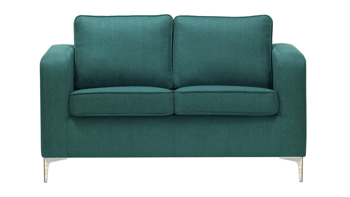 Design-Sofa 2 Pltze Blaugrn HARRY