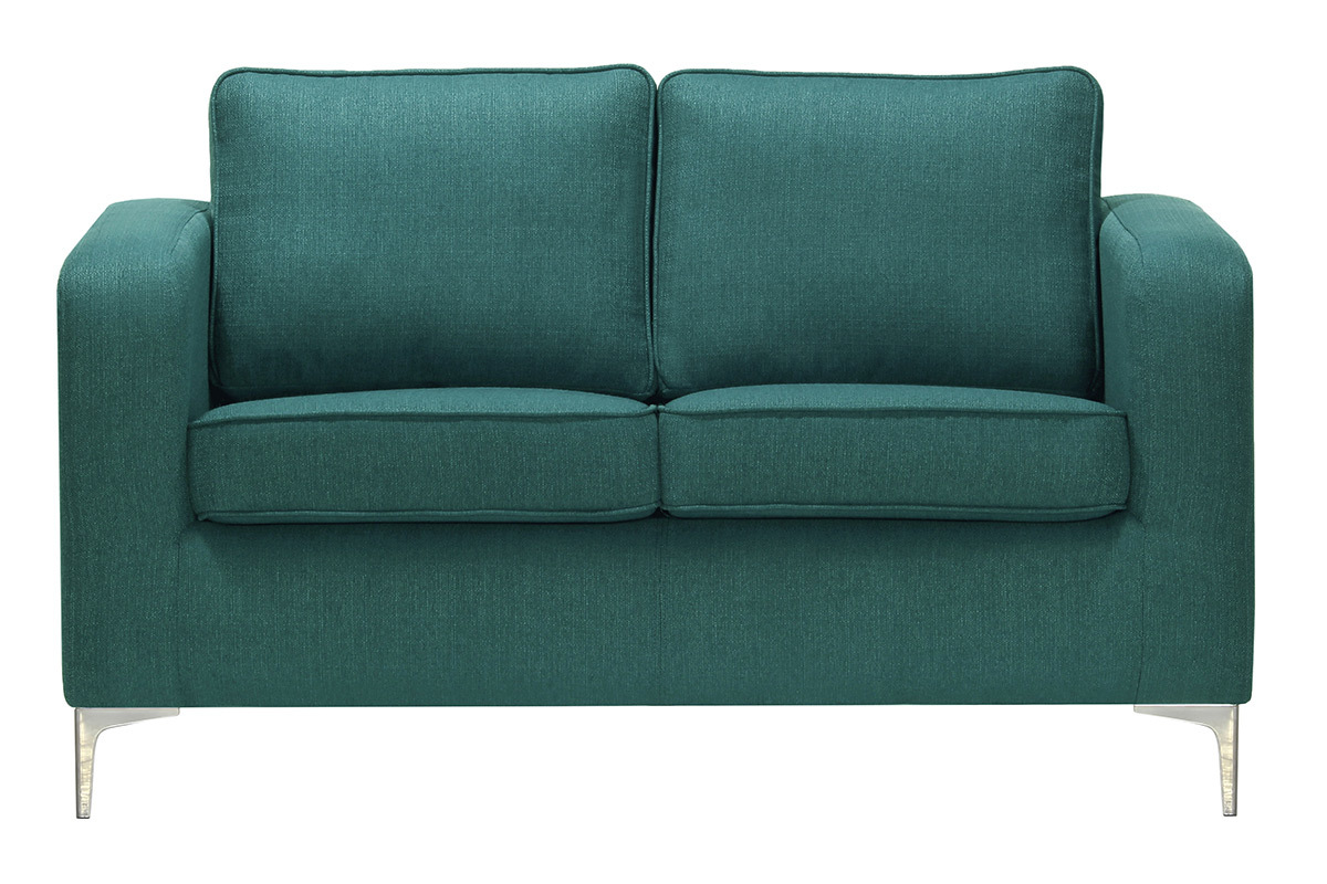 Design-Sofa 2 Pltze Blaugrn HARRY