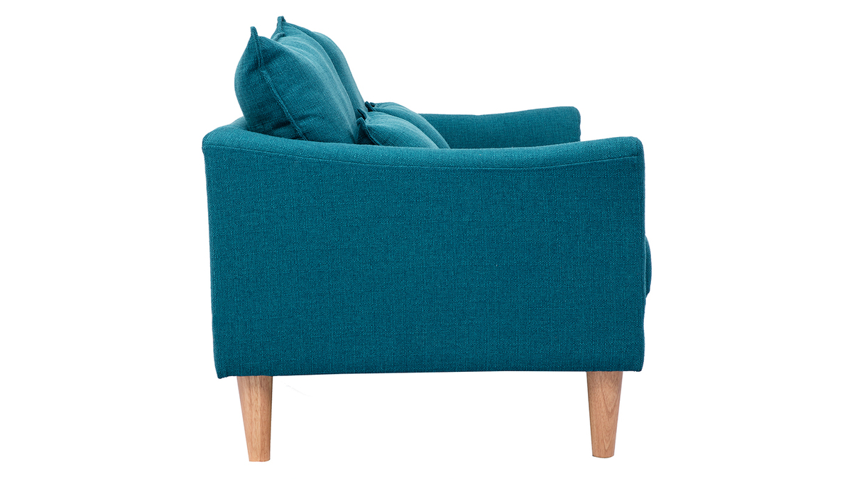 Design-Sofa 2 Pltze Entenblau KATE