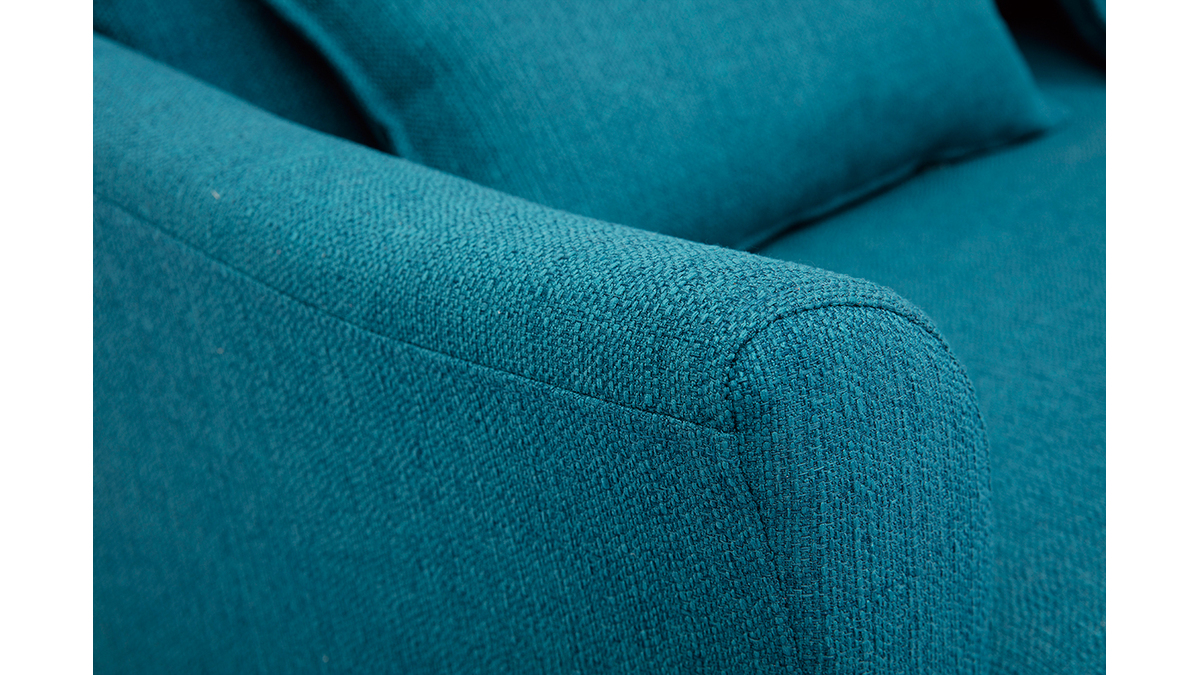 Design-Sofa 2 Pltze Entenblau KATE