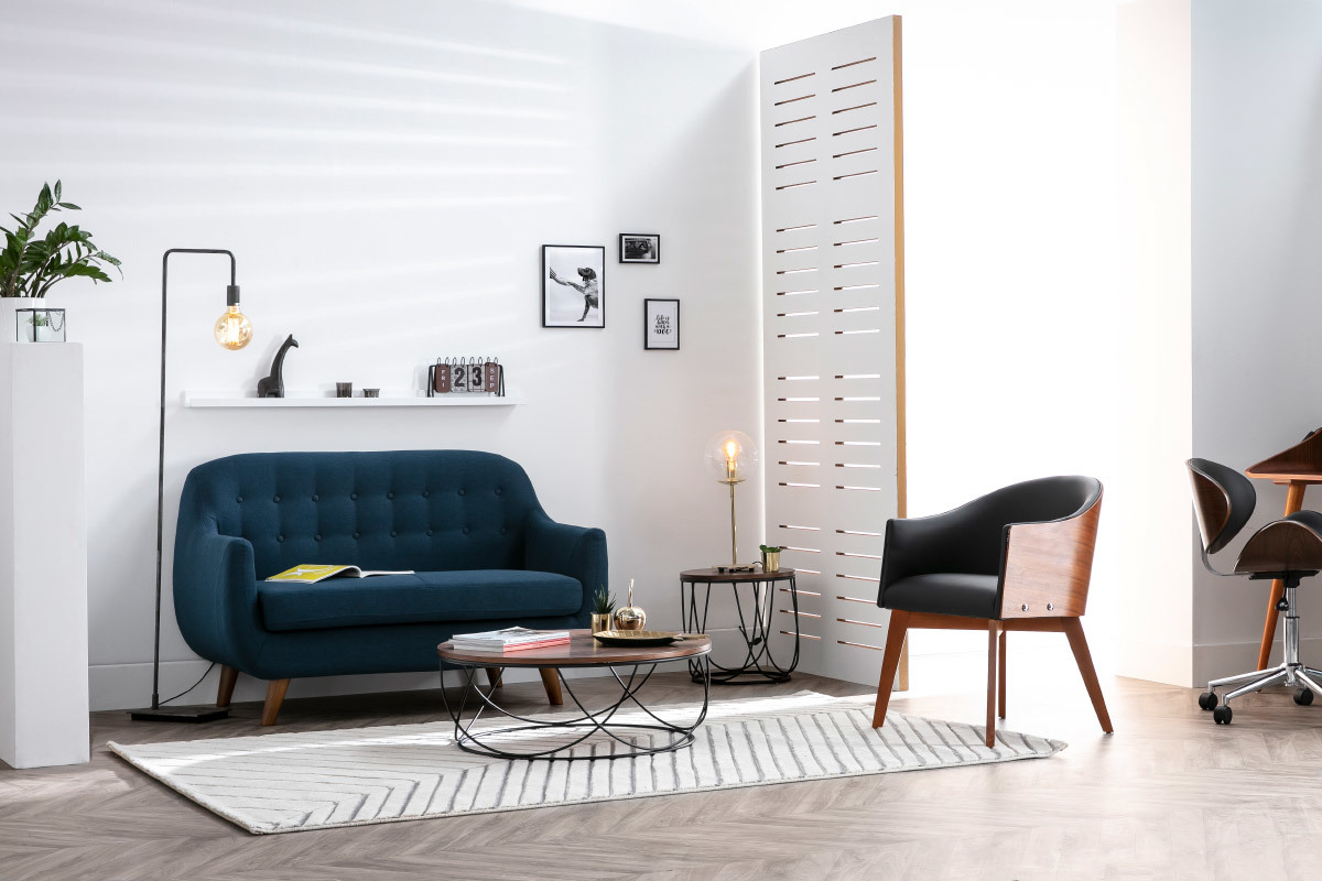 Design-Sofa 2 Pltze Gelb YNOK