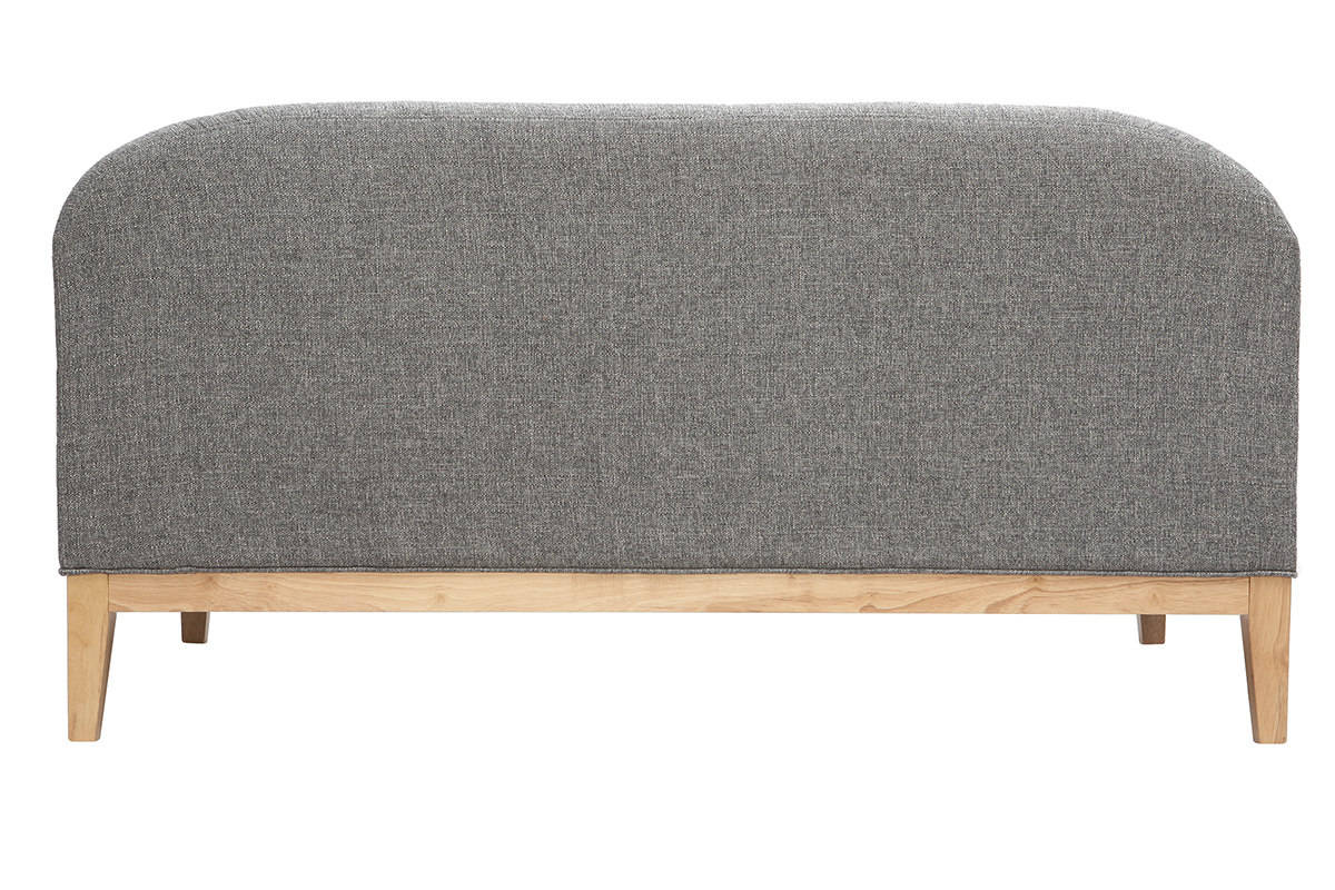 Design-Sofa 2 Pltze Grau Mary
