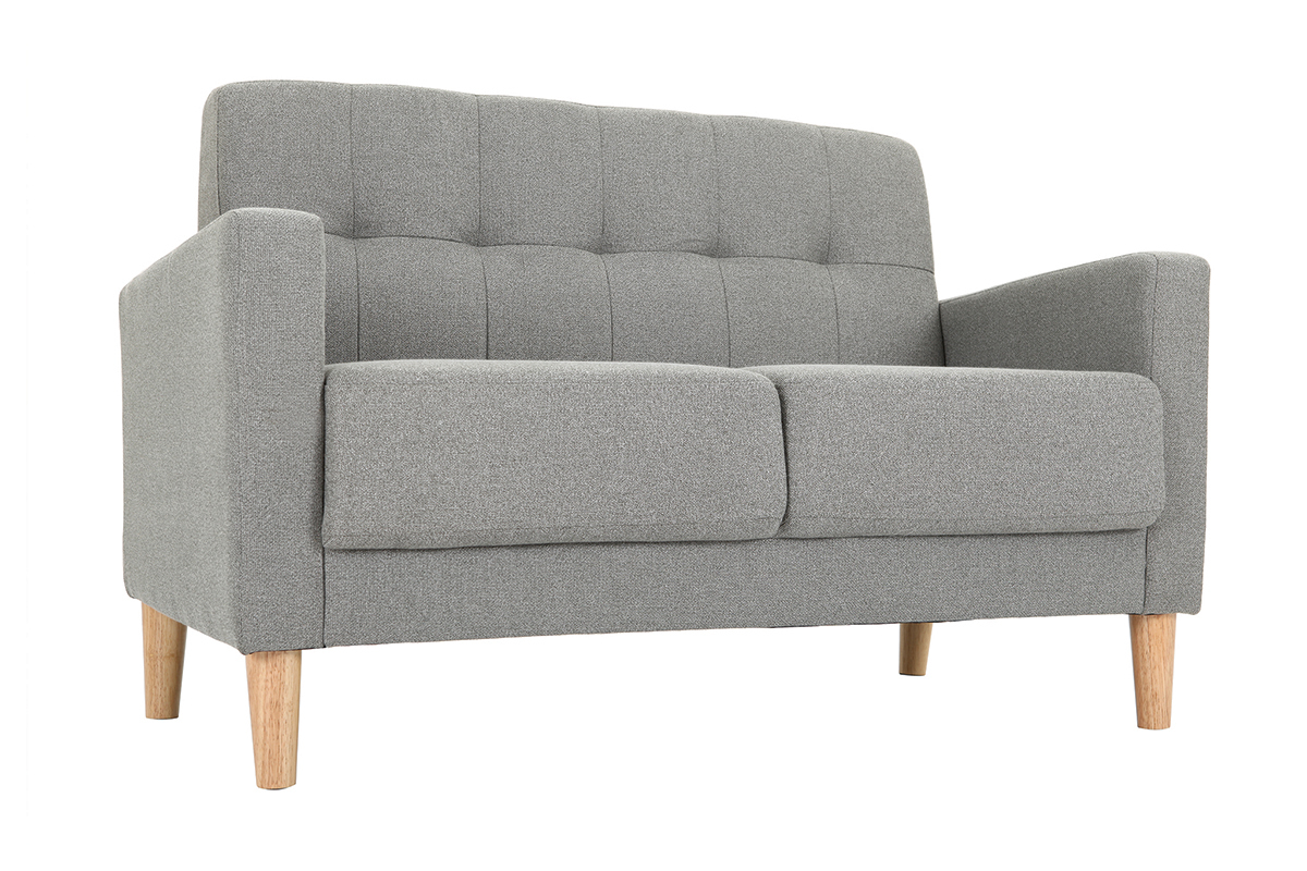 Design-Sofa 2 Pltze Grau MOON