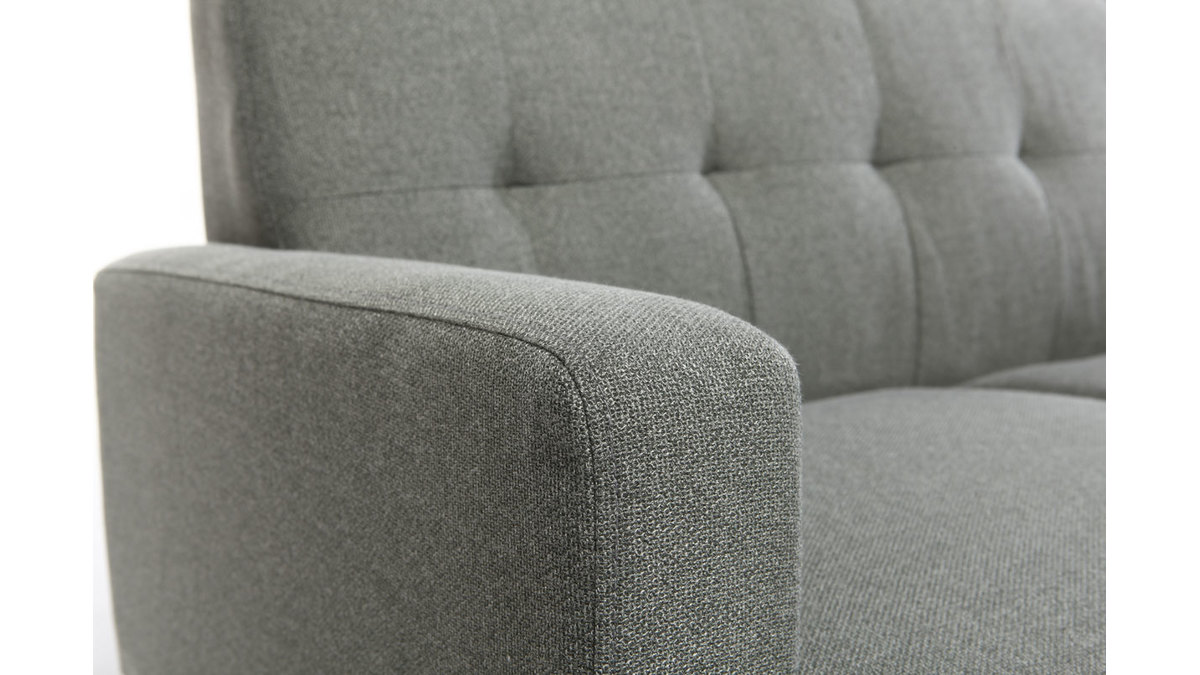 Design-Sofa 2 Pltze Grau MOON