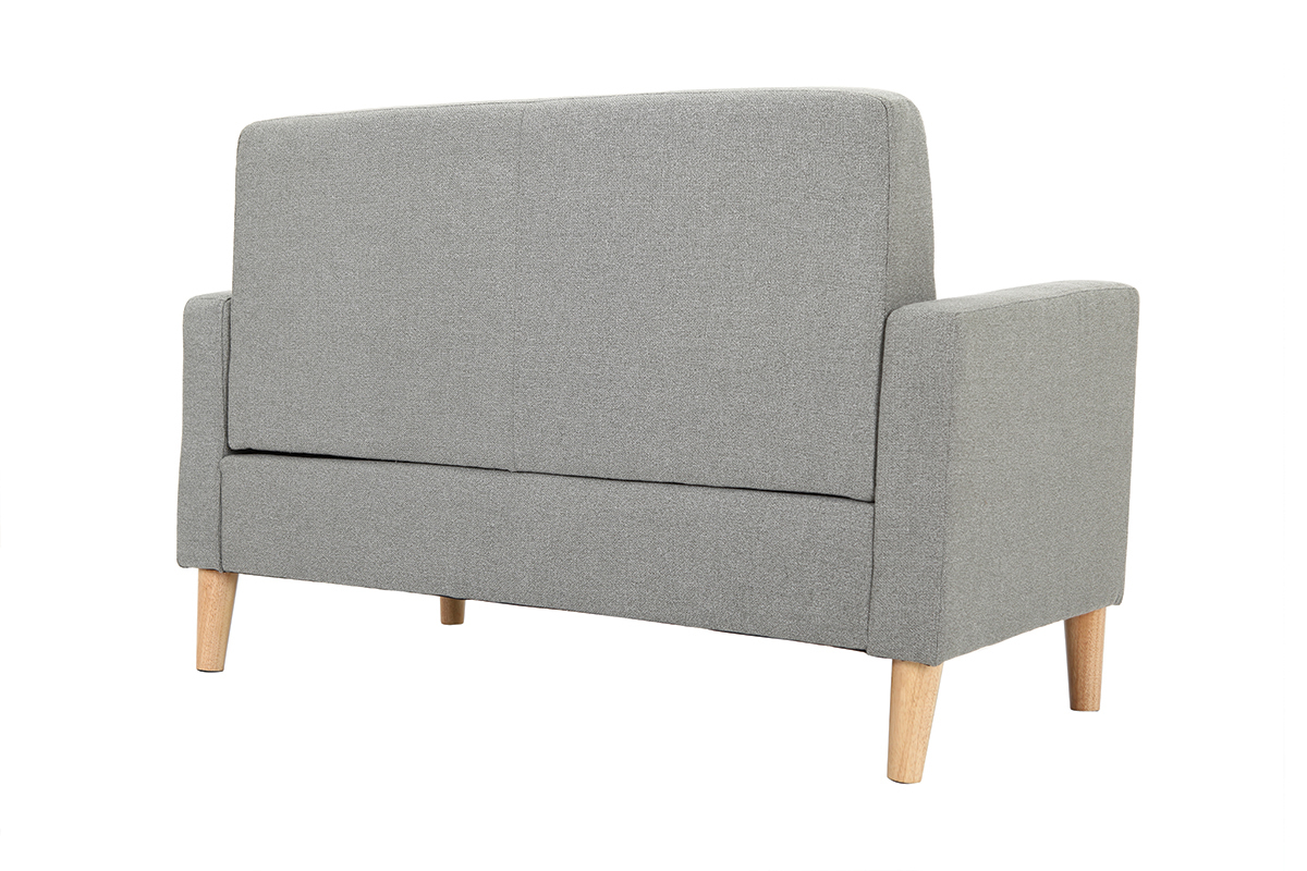 Design-Sofa 2 Pltze Grau MOON