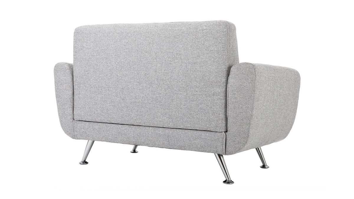 Design-Sofa 2 Pltze Grau PURE