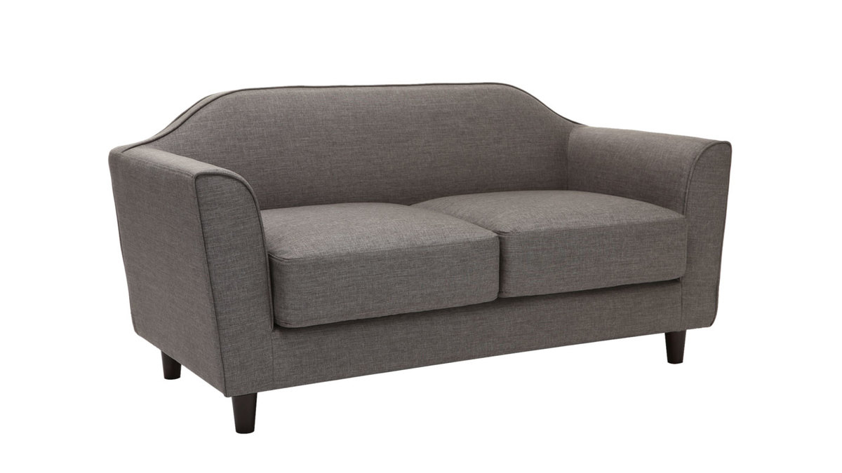 Design-Sofa 2 Pltze Grau SOVHA