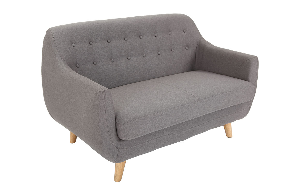 Design-Sofa 2 Pltze Grau YNOK