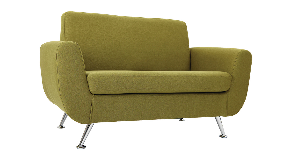 Design-Sofa 2 Pltze Grn PURE