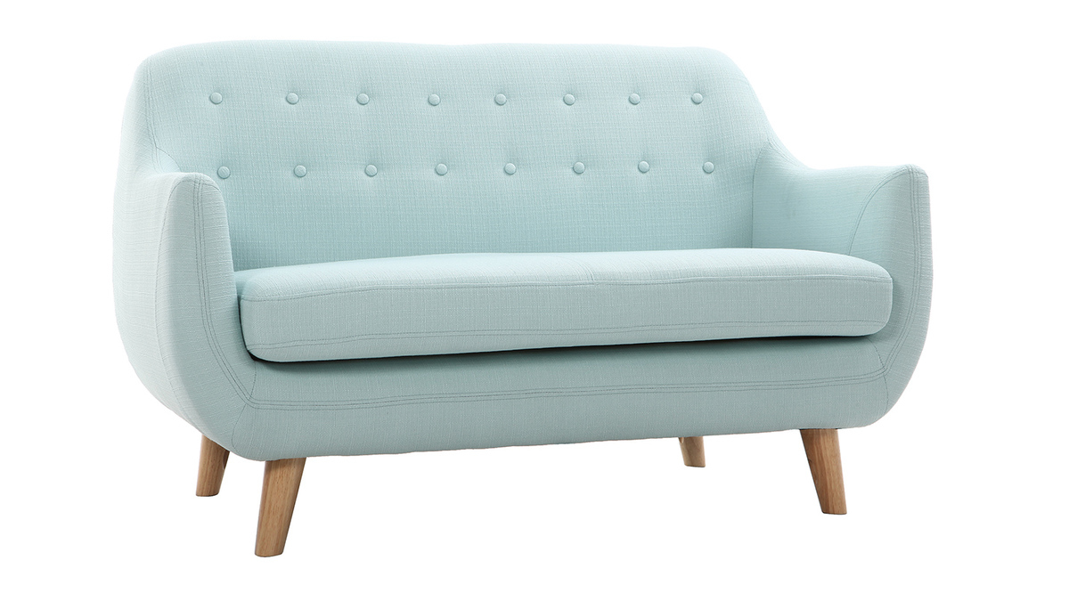 Design-Sofa 2 Pltze Meeresgrn YNOK