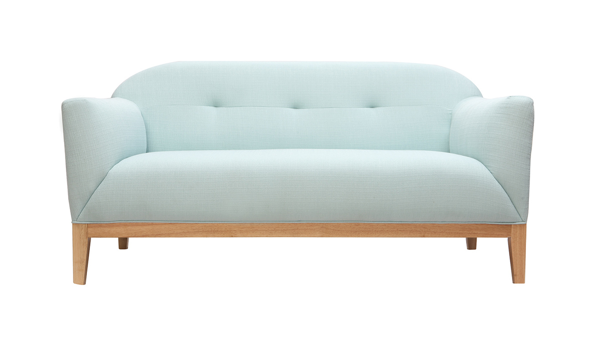 Design-Sofa 2 Pltze Minzgrn MARY