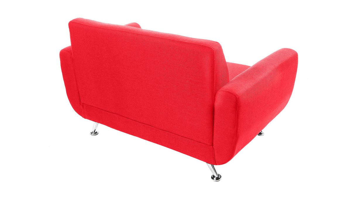 Design-Sofa 2 Pltze Rot PURE