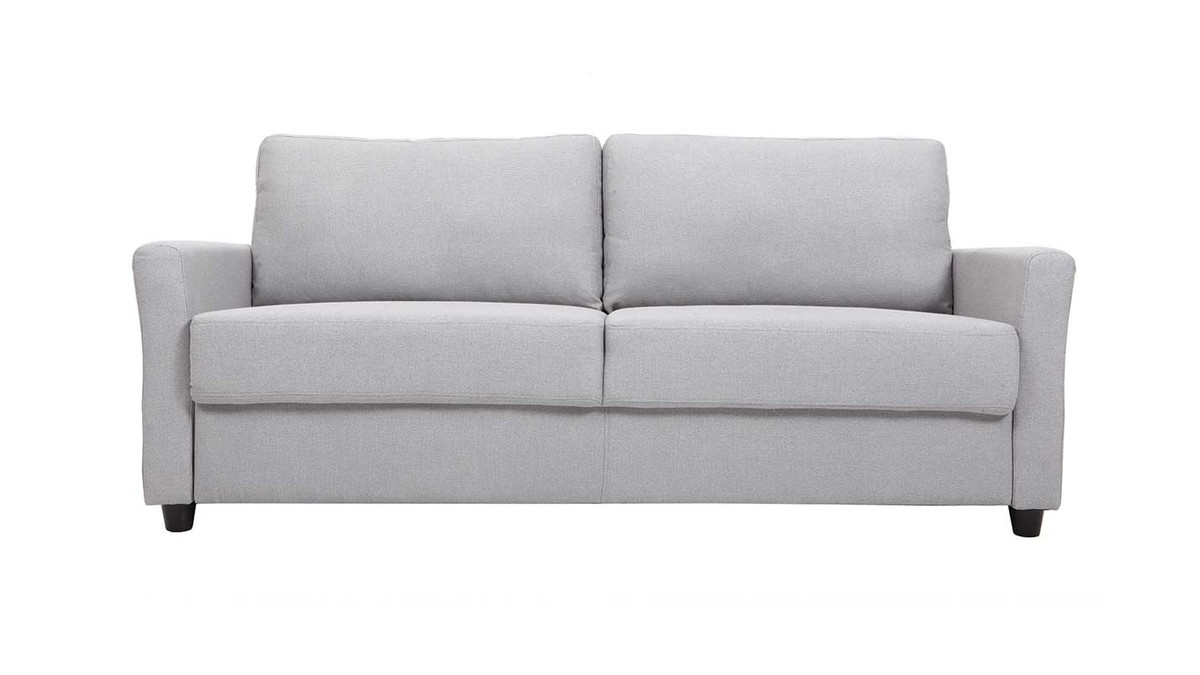 Design-Sofa 2 Pltze und Kasten - Stoff und Rubberwood - ELYOT
