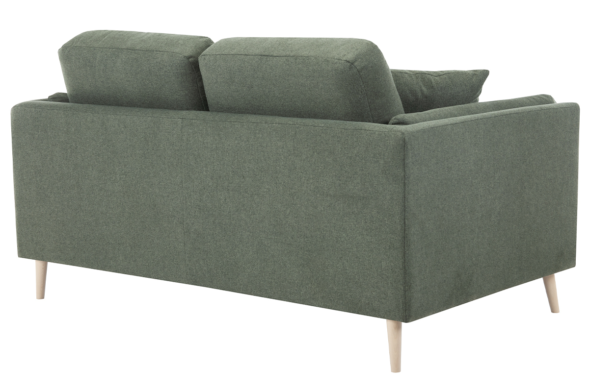 Design-Sofa 2-Sitzer aus Stoff khaki VOGUE
