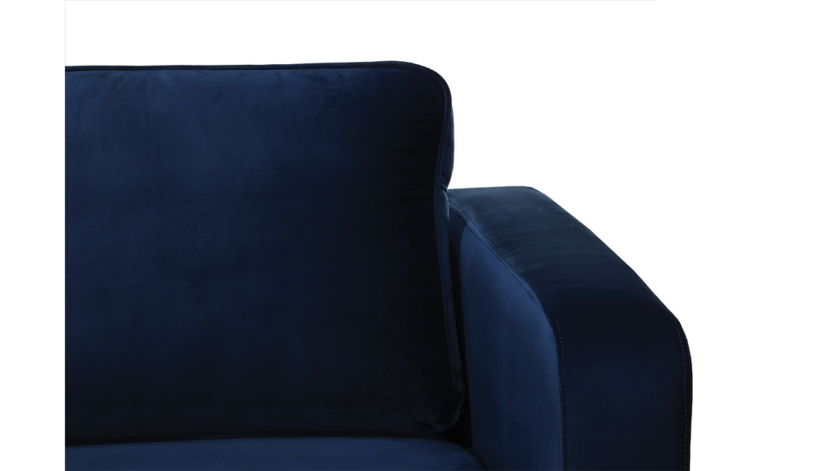 Design-Sofa 2-Sitzer Velours Dunkelblau HARRY