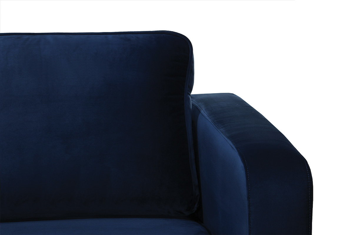 Design-Sofa 2-Sitzer Velours Dunkelblau HARRY