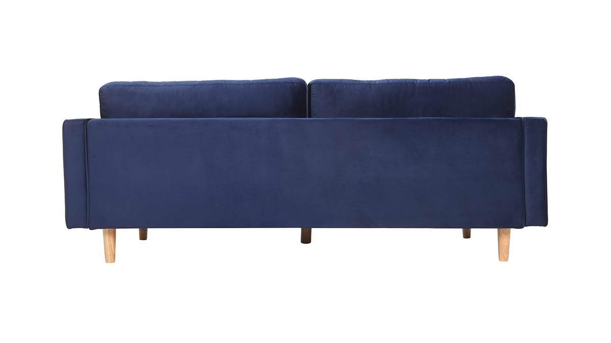 Design-Sofa - 3-4 Pltze - Samt Nachtblau - IMPERIAL