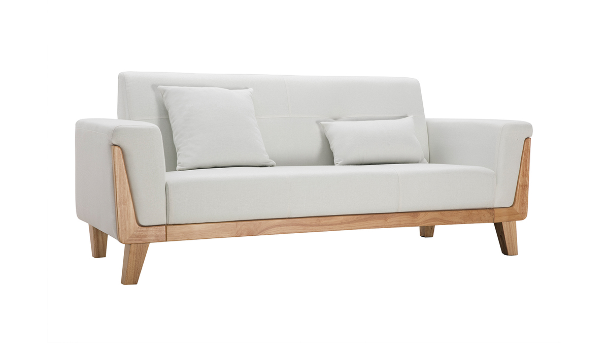 Design-Sofa 3 Pltze Altwei Holzbeine FJORD