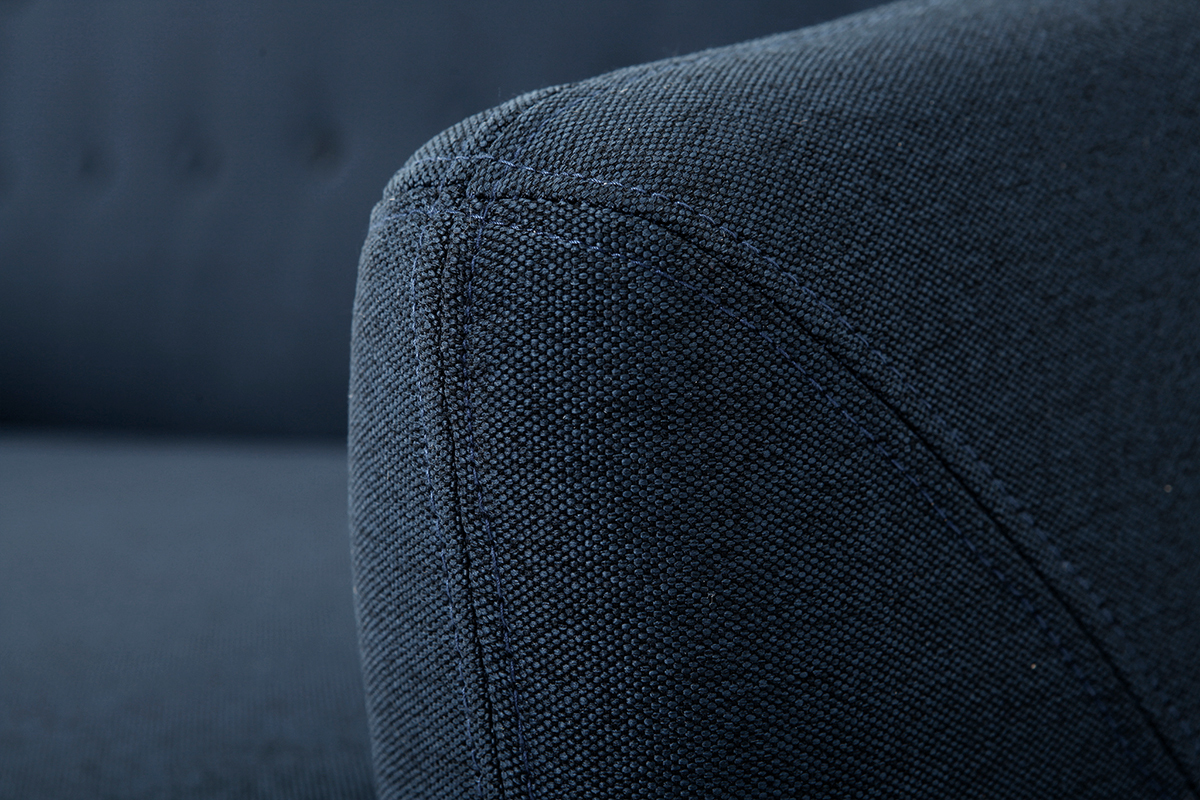 Design-Sofa 3 Pltze Blau YNOK