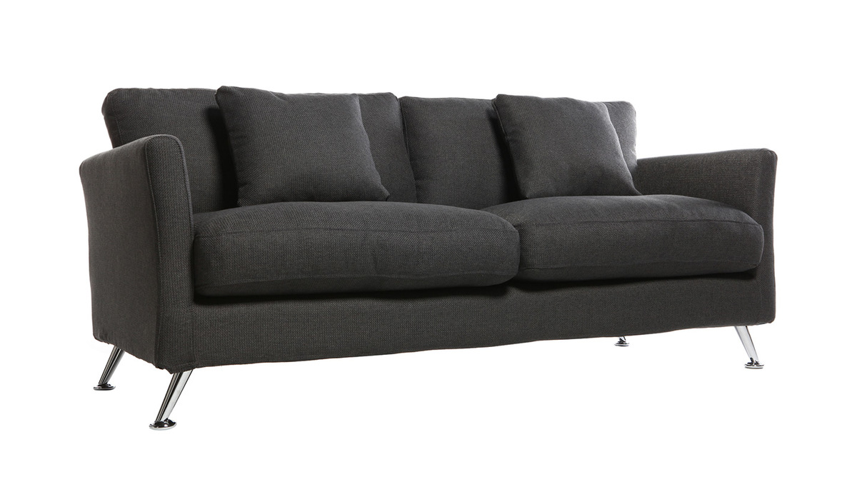 Design-Sofa 3 Pltze Design Grau VOLUPT