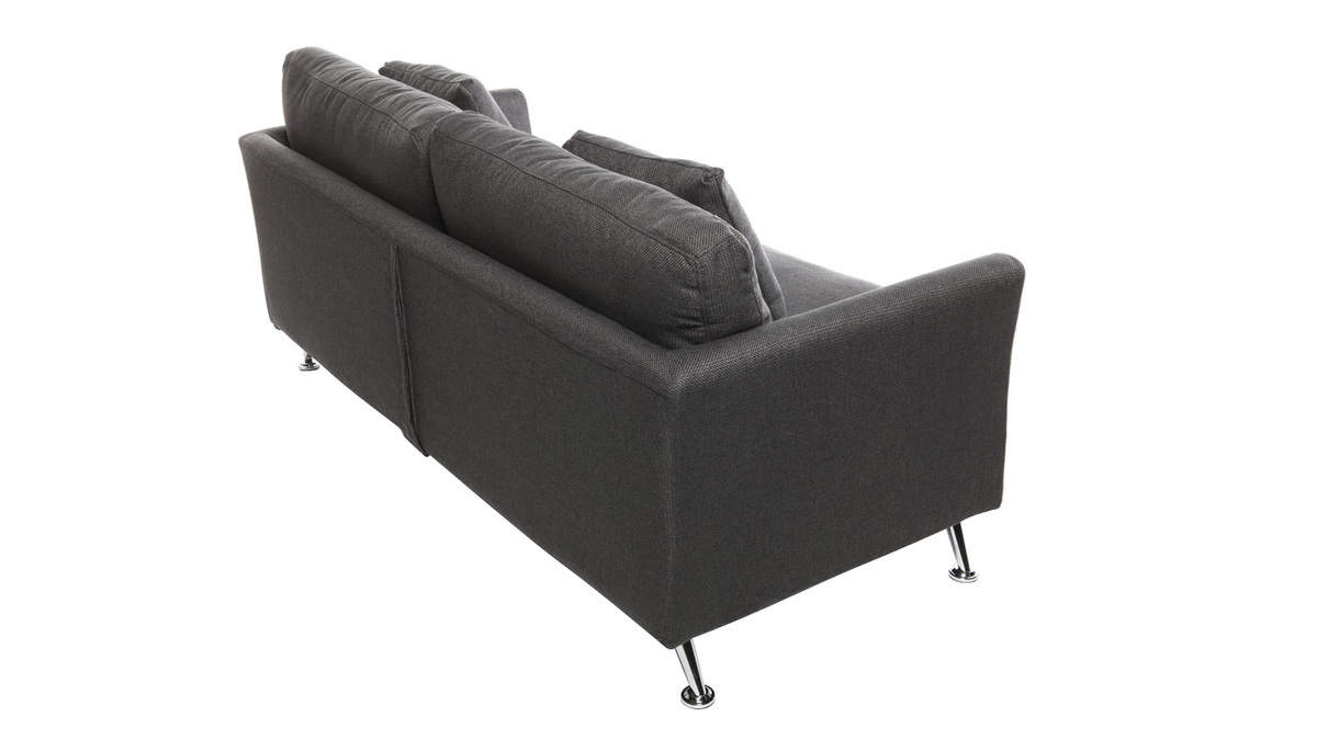 Design-Sofa 3 Pltze Design Grau VOLUPT