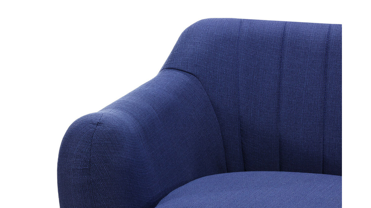 Design-Sofa 3 Pltze Elektroblau RICHIE