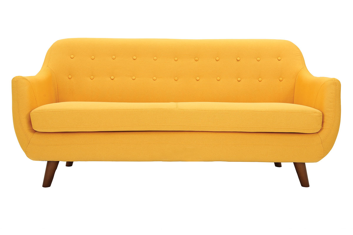 Design-Sofa 3 Pltze Gelb YNOK