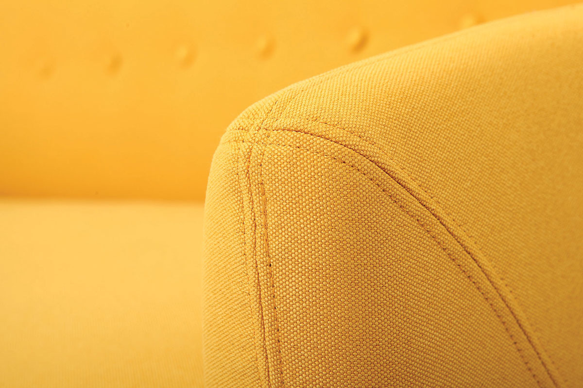 Design-Sofa 3 Pltze Gelb YNOK