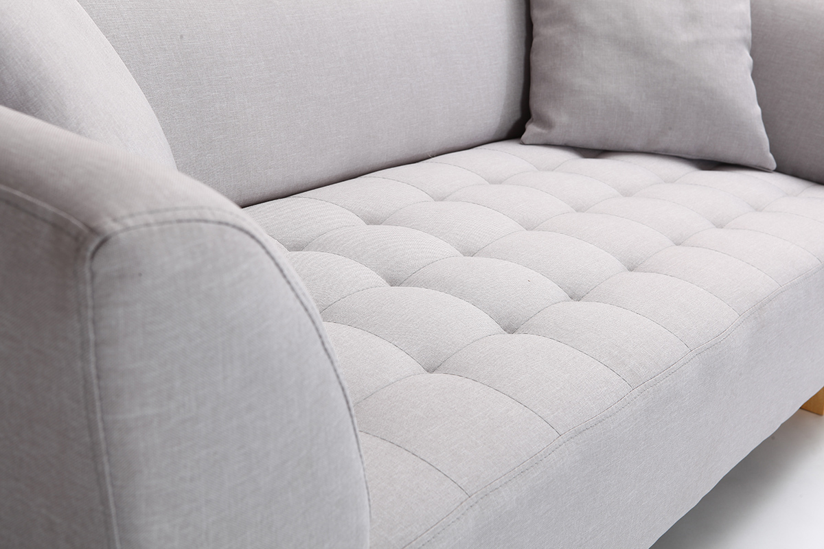 Design-Sofa 3 Pltze Grau ARTIC