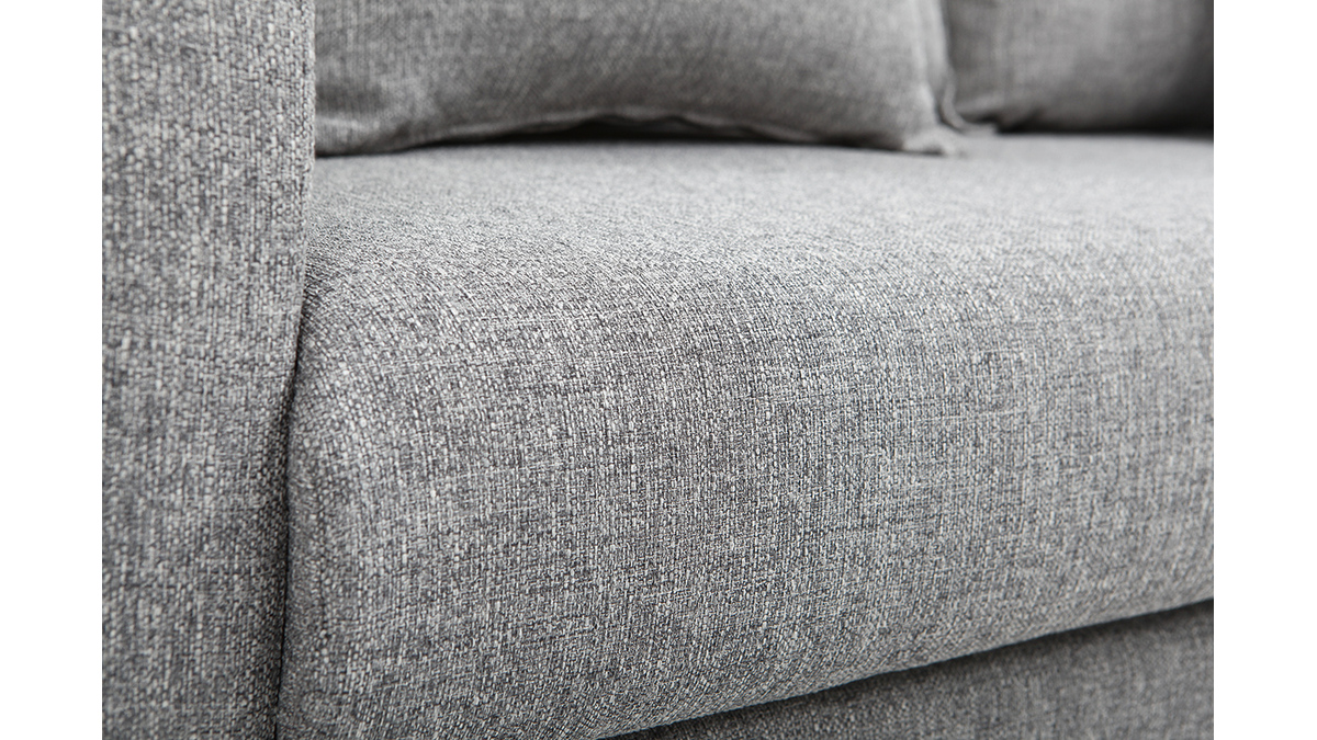 Design-Sofa 3 Pltze Grau KATE