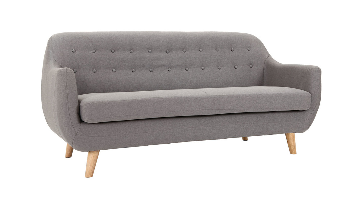 Design-Sofa 3 Pltze Grau YNOK