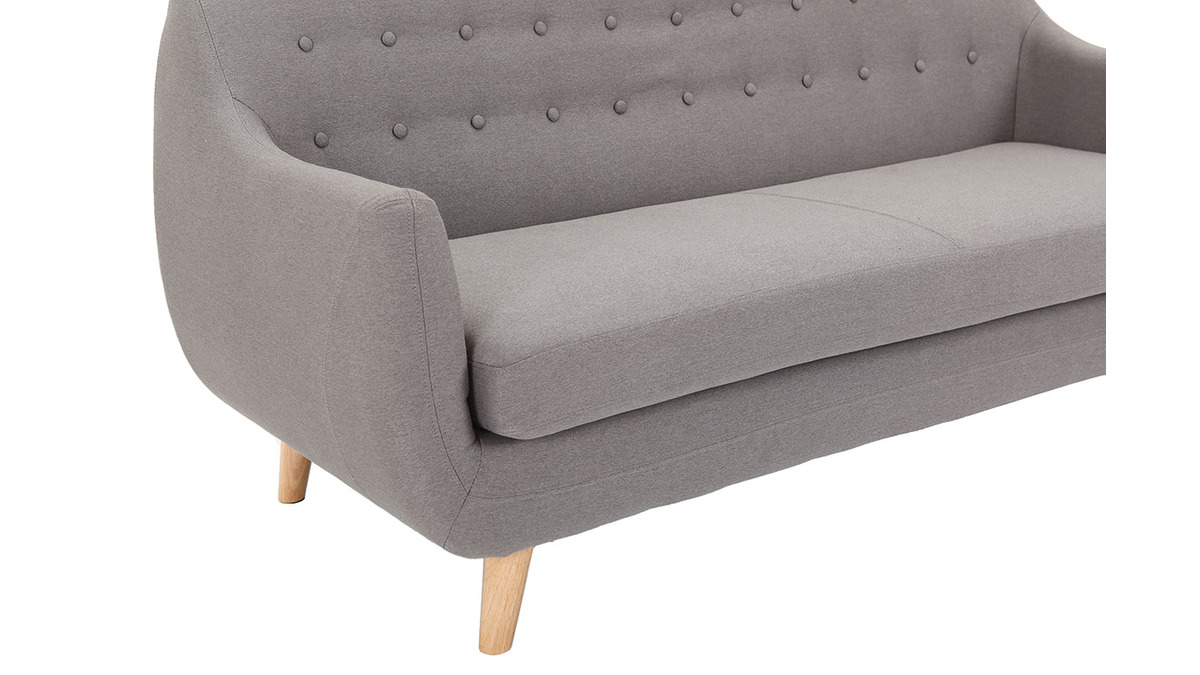 Design-Sofa 3 Pltze Grau YNOK