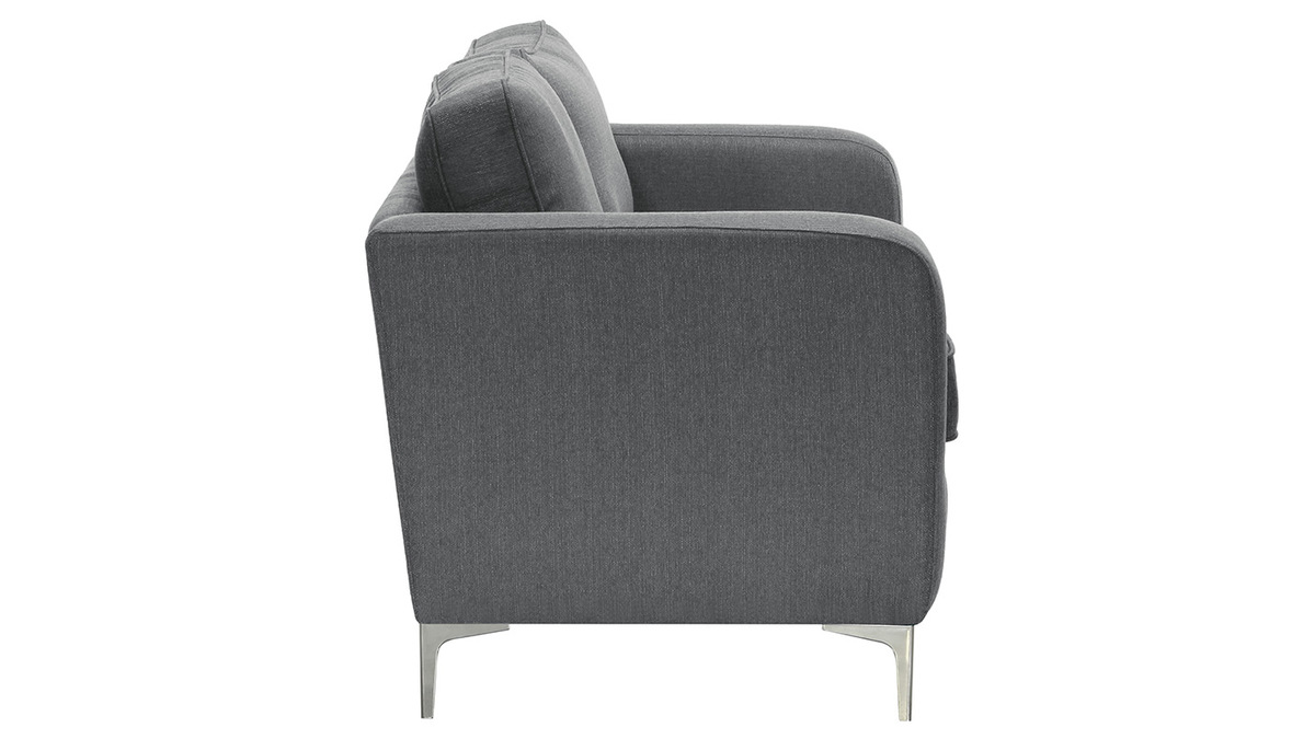 Design-Sofa 3 Pltze Hellgrau HARRY