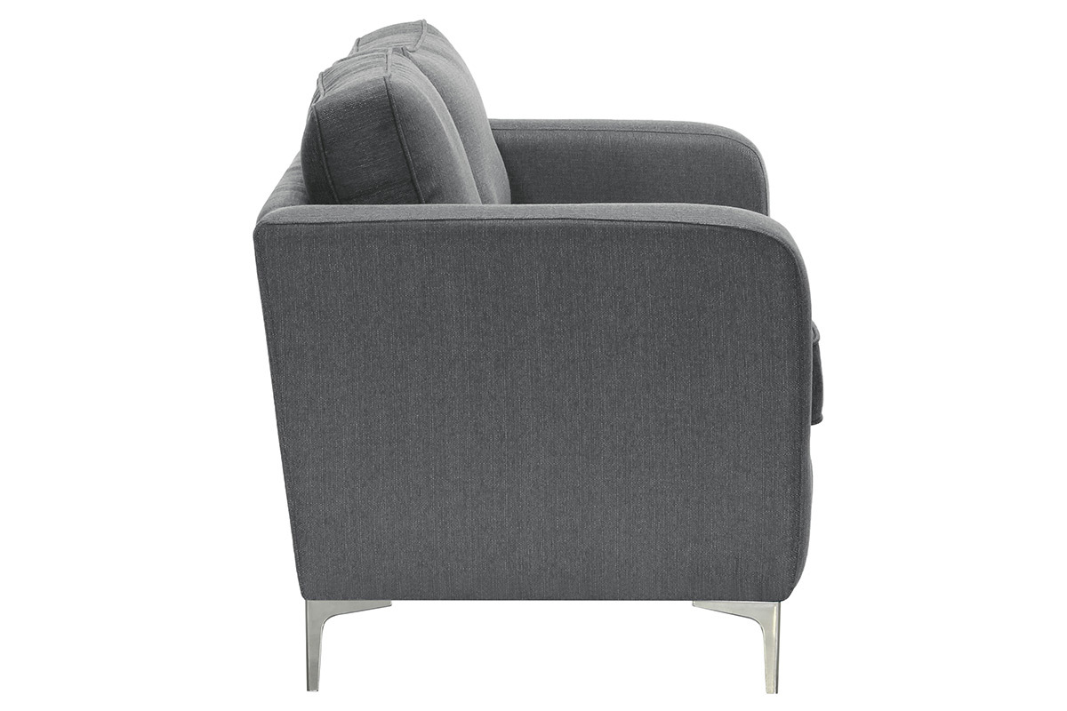 Design-Sofa 3 Pltze Hellgrau HARRY