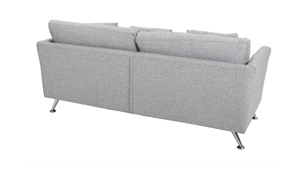 Design-Sofa 3 Pltze Hellgrau VOLUPT
