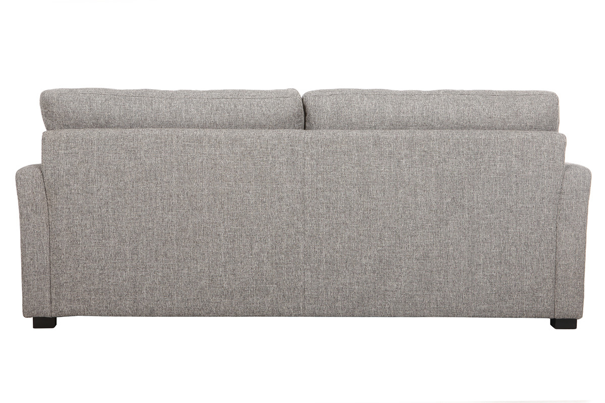 Design-Sofa 3 Pltze hellgrauer Stoff MILORD
