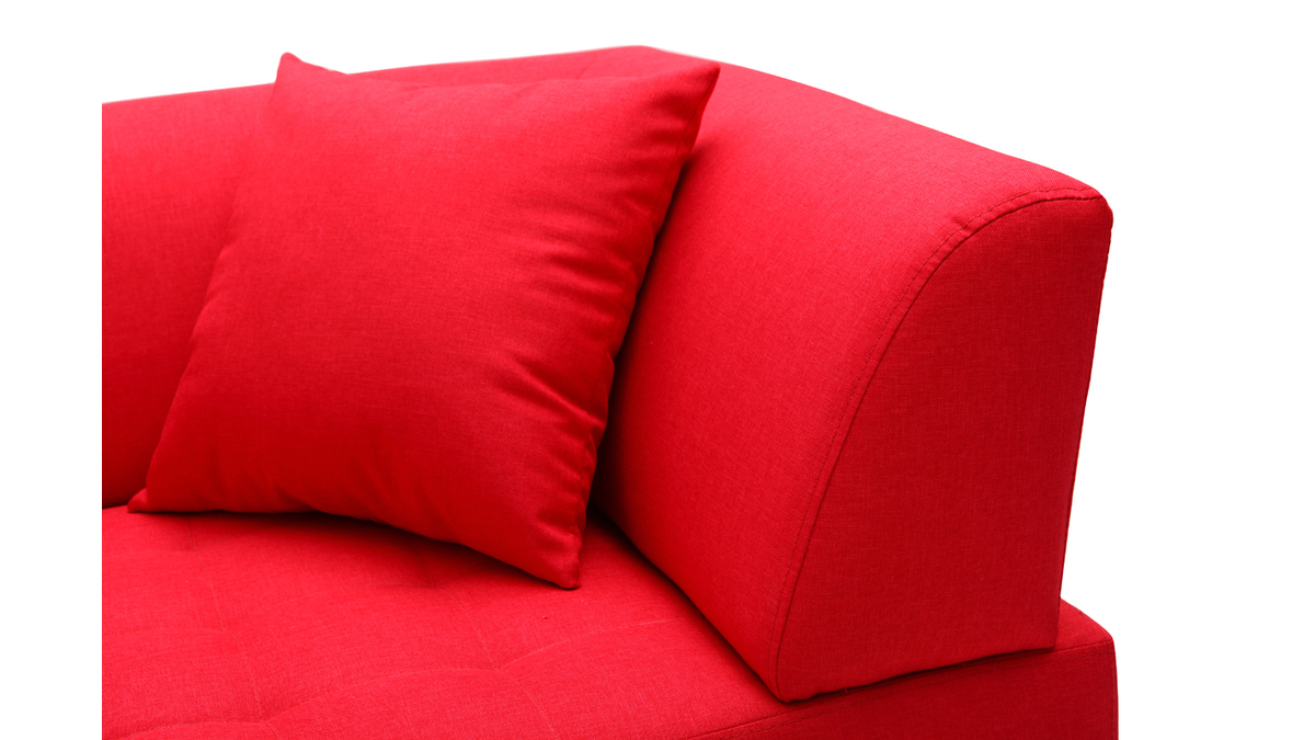 Design-Sofa 3 Pltze Rot ARTIC