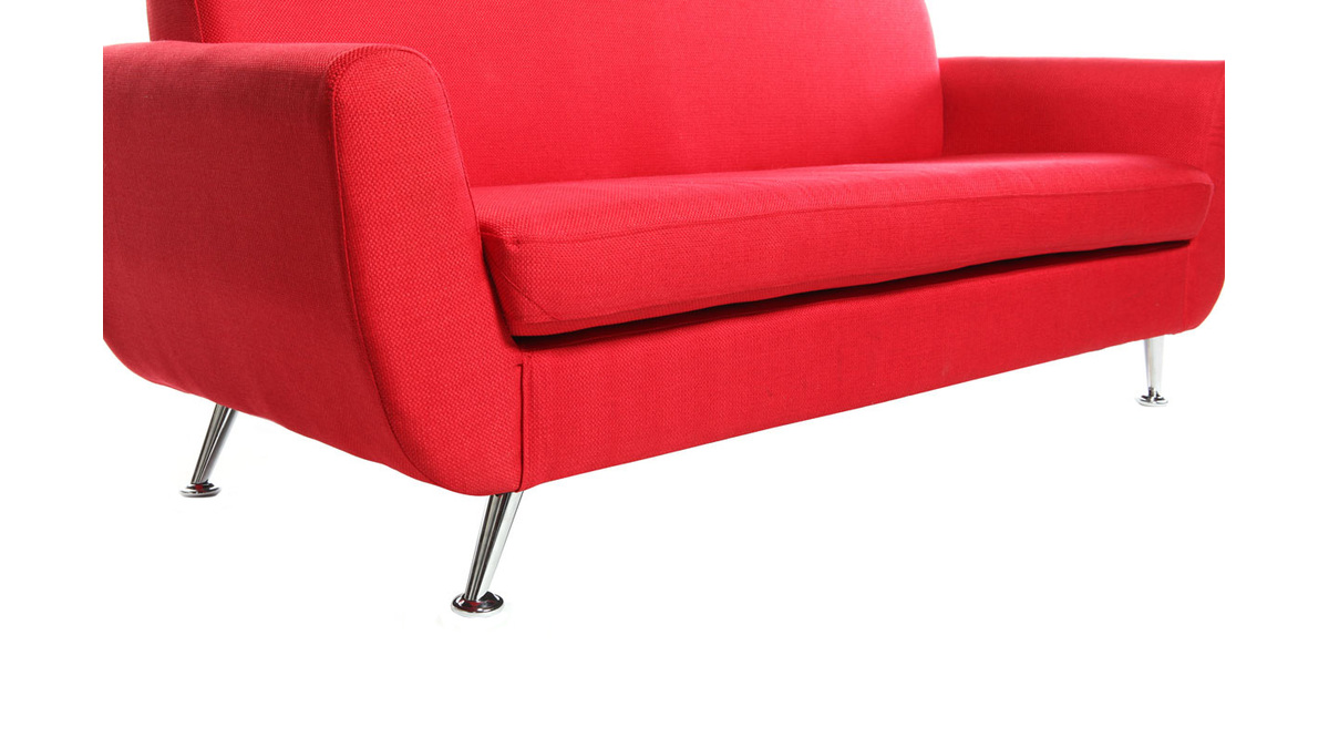 Design-Sofa 3 Pltze Rot PURE