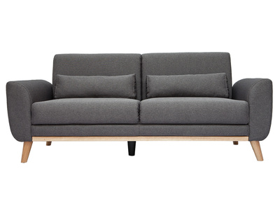 Design-Sofa 3 Plätze Stoff dunkelgrauer EKTOR