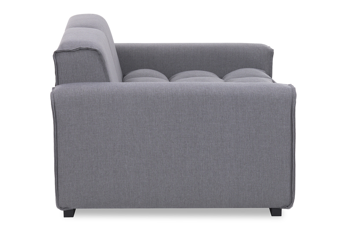 Design-Sofa 3-Sitzer Stoff Hellgrau MELLOW
